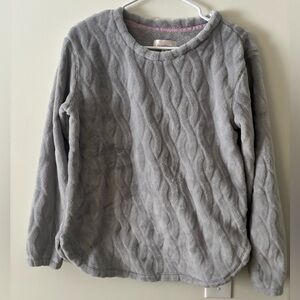 Cuddl Duds Soft Gray Fluffy Pullover